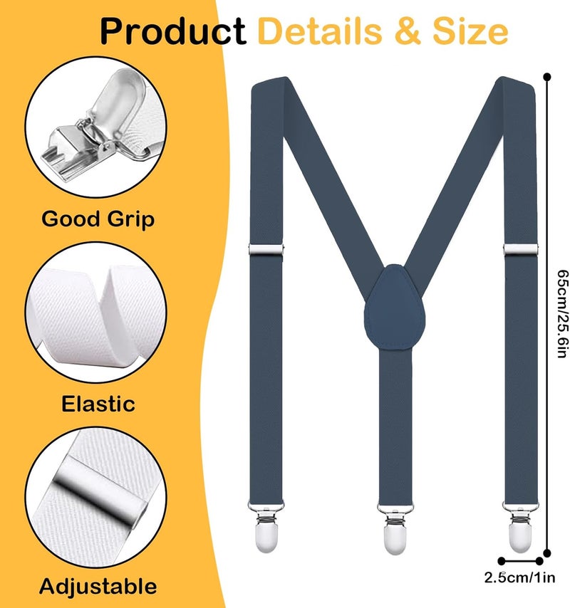 Royisafie Kids Suspenders Adjustable Y-Back Boys and Girls Suspenders Toddler Suspender for Wedding Halloween Cosplay - Image 2